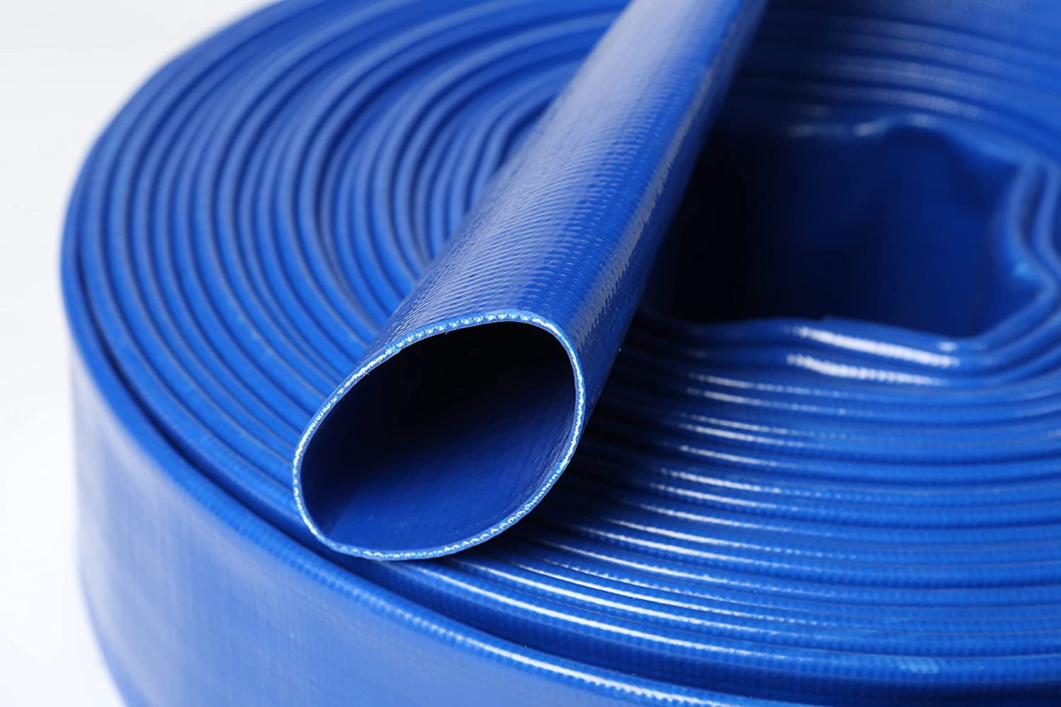 2" Inch X 300'Feet Agricultural PVC LayFlat Discharge Pump Hose Threaded Camlock