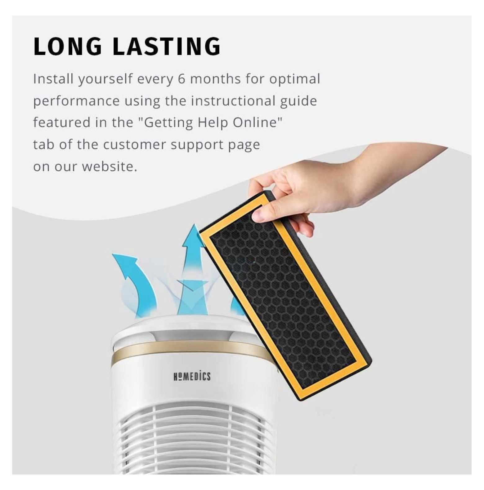 TotalClean PetPlus HEPA Filter Replacements - for AT-PET01 & AT-PET02 Air Purifiers - Pet Odor & Allergen Reduction - 2 Pack