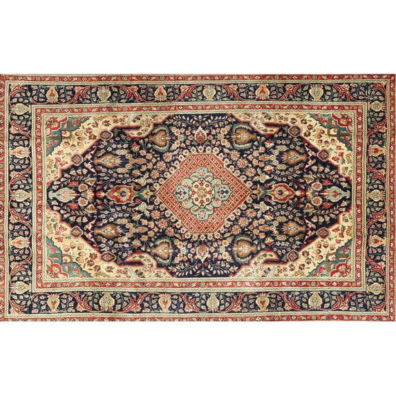 Ahgly Company Indoor Rectangle Traditional Red Brown Persian Area Rugs, 2' x 4'