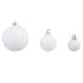 thumbnail image 4 of vidaXL Christmas Ball Set of 100 White, Grey Plastic Small, Medium, 4 of 9