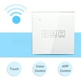 thumbnail image 4 of Amdohai Wi-Fi Smart Dimmer Switch Glass Panel Voice Control Compatible with Alexa Google Home APP Control Timing Function Smart Share Smart Light Switch Wall Socket, 4 of 9