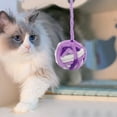 thumbnail image 4 of Cat toy ball and bell kitten toy wool ball indoor cat interactive game, 4 of 5