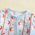 thumbnail image 5 of MEZZALL Kids Santa Print Baby Boys Jumpsuit Onesie Romper Jumpsuit Long Sleeve Zipper Pajama Nightwear Sets For Holiday Xmas Party Holiday Child Pjs, 5 of 9