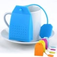 thumbnail image 5 of Colador de té creativo, bolsa de té transparente, bolso de mano, colador de té de silicona, bolsa de té, colador de té de acero inoxidable, 5 of 5