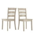 thumbnail image 4 of Lexington 6-Piece Dining Set with 60 Dining Table, Bench and 4 Ladder Back Chairs, Oak, 4 of 11
