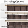 thumbnail image 4 of NICETOWN Pinch Pleated Linen Cafe Curtains, Semi Sheer Farmhouse Light Filtering Small Window Curtains for Kitchen Bathroom Baseroom, Taupe, 26"x36", 2 Panels, 4 of 7
