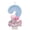 Number 2, variant on Pink Gradient Number Candle, Heart Shape Decoration for Birthday Cake, Creative Party Supplies for Couple Anniversary, Cartoon Ornament, Number 5