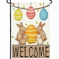 thumbnail image 5 of Easter Decorations 45x30cm Easter Welcome Garden Flag Bunny Egg Spring Yard Decor for Patio Porch, 5 of 7