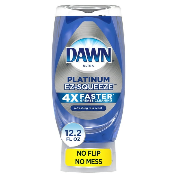 Dawn EZSqueeze Platinum Liquid Dish Soap, Refreshing Rain, 12.2 fl oz
