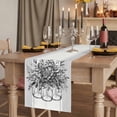 thumbnail image 2 of Eucalyptus Gray Table Runner 120 Inches Long,Stripes Bottle Flower Cactus Plant Cotton Linen Table Runners Dresser Scarves,Decorative Tabletop Scarf Furniture Cover for Home Dinner Party 13"x120", 2 of 8