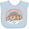 thumbnail image 3 of Inktastic Sloth Lover Cute Animal Girls Baby Bib, 3 of 4