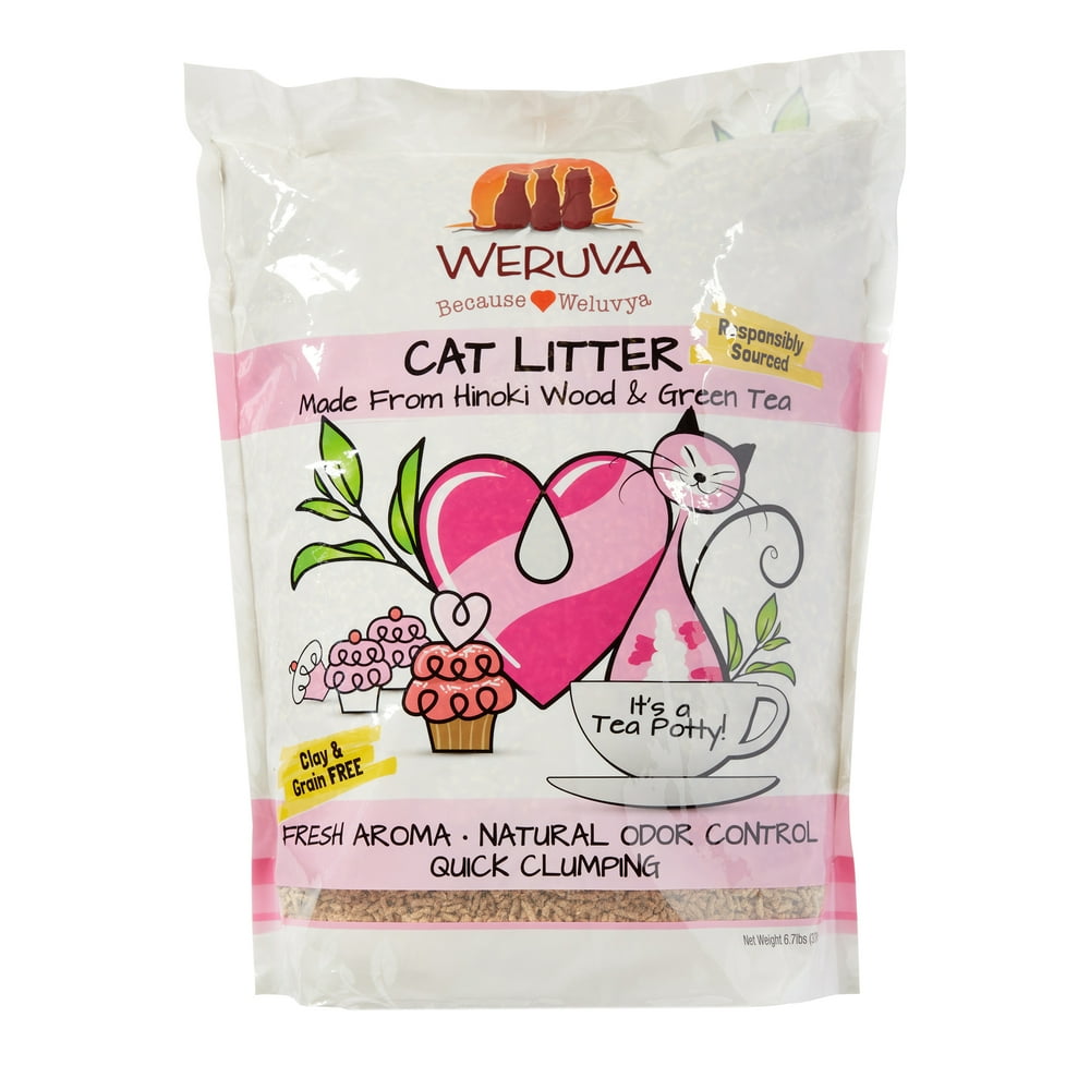 Weruva GrainFree Wood & Green Tea Cat Litter , 6.7 Lb