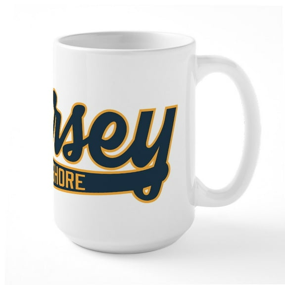 CafePress - Jersey Shore Mugs - 15 oz Ceramic Large White Novelty Mug