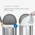 thumbnail image 3 of simplehuman Code J Custom Fit Drawstring Trash Bags, 200 Count, 30-45 Liter / 8-12 Gallon, White, 3 of 4