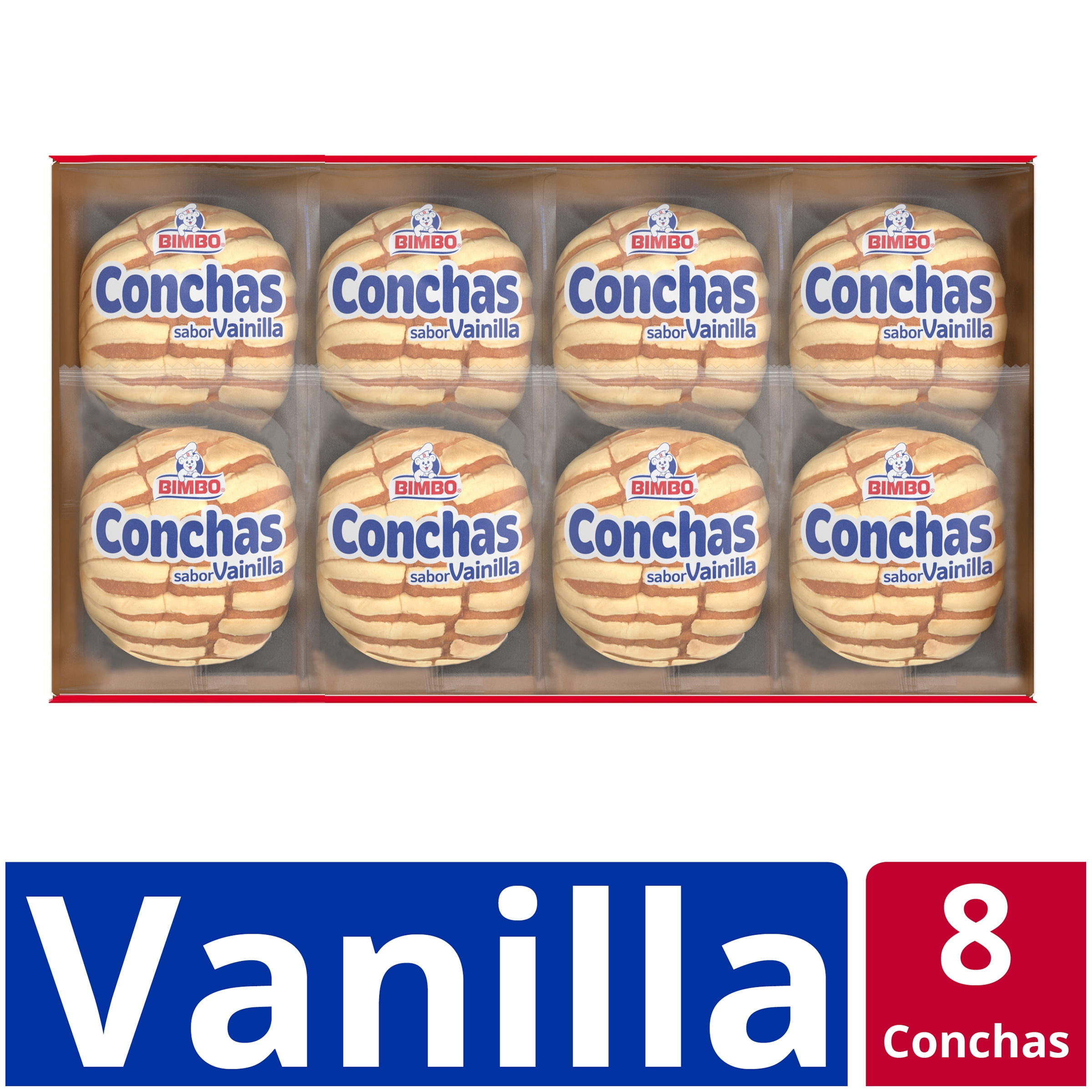 Bimbo Conchas Sweet Buns, 8 count, 16.96 oz