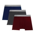 thumbnail image 1 of Bóxer Zaga para Hombre, Largo 3 Piezas Multicolor Talla EG, 1 of 3