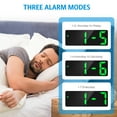 thumbnail image 5 of Alarm Clock, AMIR Digital Alarm Clock Temperature Display Brightness Adjustable Voice Control Snooze Function Clock for Kids Elderly Bedroom Living Room Bedsides Green, 5 of 9