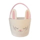 thumbnail image 1 of Cesta de conejito de Pascua Cesta de huevos de Pascua vacía para regalos de fiesta infantiles Rosa y blanco, 1 of 9