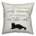 thumbnail image 2 of Creative Products Self-cleaning Cat 18x18 Spun Poly Pillow, 2 of 3