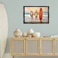 thumbnail image 4 of Stupell Industries Coastal Kids & Beach Surfboard Black Floating Frame Canvas Art, 31 x 21, by Petals Prints Design, 4 of 9