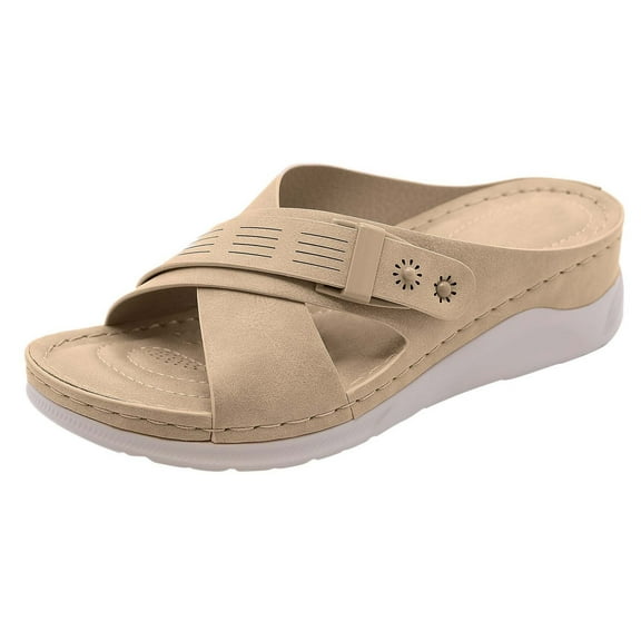 VerPetridure Sandals for Women Casual Summer Fashion Women's Casual Shoes Breathable Thick-soled Outdoor Leisure Sandals