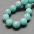 thumbnail image 2 of U8MO 14.9" Strd Natural Jade Beads Faceted Gemstone Beads Round 8mm Craft Pick Color-Pale Turquoise, 2 of 2