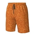 thumbnail image 5 of Disketp Men'S Swim Trunks Hawaiian Breathable Surf Beach Swimsuits Mesh Lining Beach Shorts With Pockets-Orange Glitter, 5 of 9