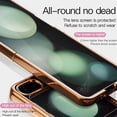 thumbnail image 4 of for Samsung Galaxy Z Flip 5 Case with Stand 360° Rotatable Ring Holder Kickstand [Magnetic Car Mount] Gold Plating for Women Men Shockproof Protective Cover for Samsung Z Flip 5 5G (Black), 4 of 14