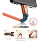 thumbnail image 5 of Cable USB C Sweguard, paquete de 3 unidades, trenzado, 3,1 A, carga rápida, 3 m+2 m+1 m, 5 of 7