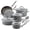 Sea Salt Gray, variant on - 16802 Cucina Nonstick Cookware Pots and Pans Set, 12 Piece, Sea Salt Gray