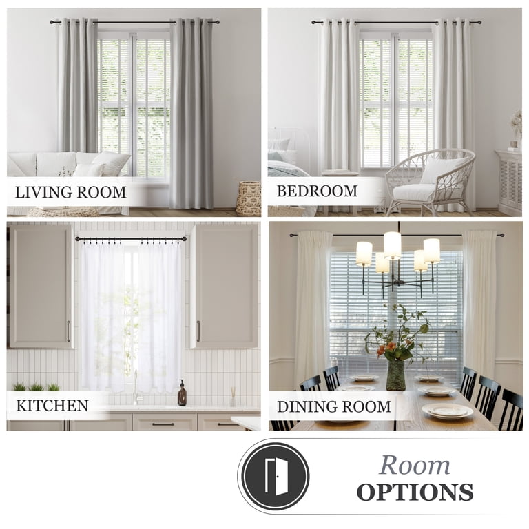 Kenney Chelsea Standard Decorative Curtain Rod, 28-48" photo 8