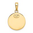 thumbnail image 3 of Auriga 14K Yellow Gold Saint Christopher Medal Charm for Women (Length - 23.5 mm, Width - 15 mm), 3 of 6