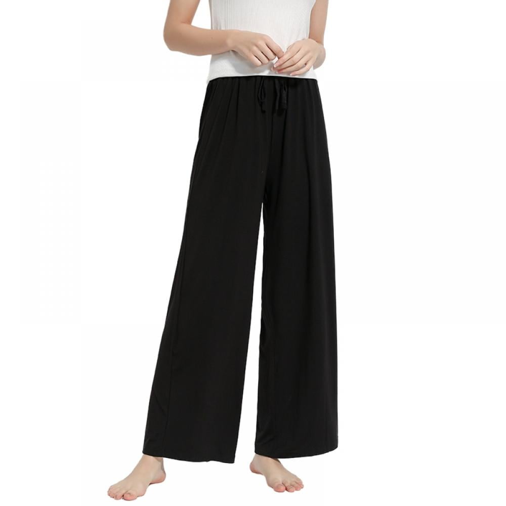 Poseca Women's Yoga Lounge Pants Comfy Modal Pajama Pants Casual Stretch Pant Drawstring