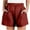 Wine, variant on aidice Shorts for Women with Pockets Drawstring Elastic Waist Loose Comfy Short Pants Summer Casual Outdoor Shorts