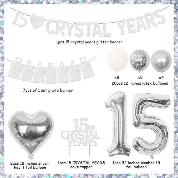 Décoration Anniversaire 18 Ans Bleu Argent – Kit Complet Banderole, Ballons, Bannière Triangle, Toile Fond Photo Garçon Fille