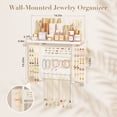 thumbnail image 6 of Sfugno Jewelry Organizer, Wood Wall Mounted Jewelry Holder and Jewelry Storage for Necklaces Bracelets Earrings Rings Display, 6 of 9