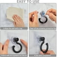 thumbnail image 6 of 6Pcs Adhesive Ceiling Hooks Hanging Wall Hooks No-Drill Self-Stick Swivel Ceiling Turn 360°/180°Mounted Hooks Mixed Color, 6 of 6