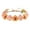 Orange, variant on Rose Flower Leave Crown Headband Rose Wreath Floral Wedding Bridal Headdress Headwear with Adjustable Ribbon Handmade Hair Accessories
