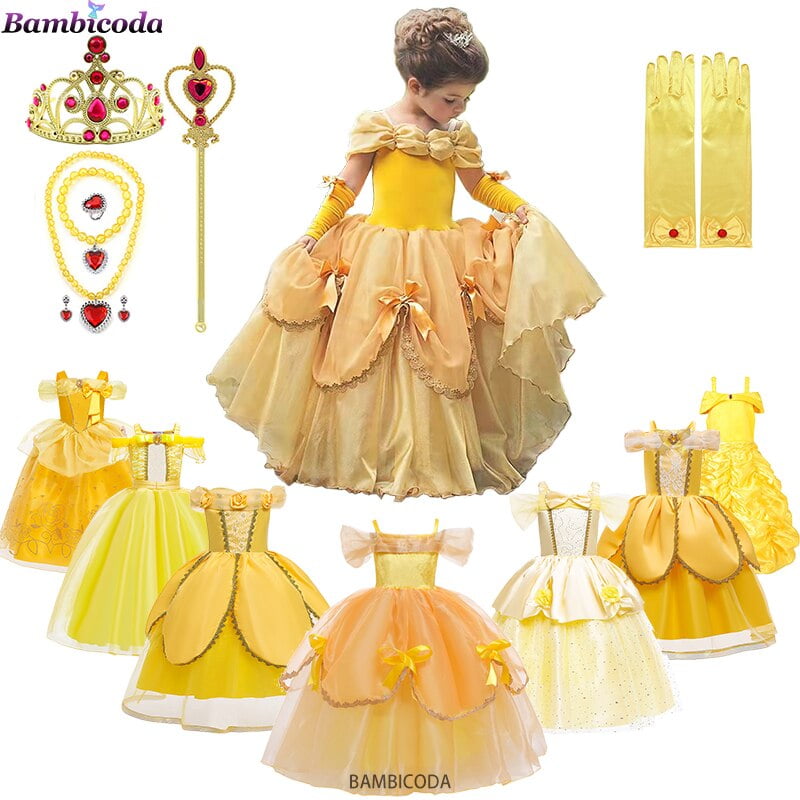 Vestidos de bella para niña en walmart hotsell