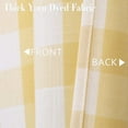 thumbnail image 6 of Haperlare 28"W x 24"L Tier Curtains for Kitchen Window Plaid Gingham Pattern Yarn Dyed Half Window Kitchen Cafe Curtains, Yellow, 2 Panels, 6 of 7