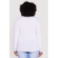 thumbnail image 5 of Women's Plus Size Long Sleeve V-Neck Basic Tee, 5 of 5