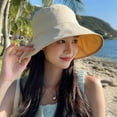 thumbnail image 4 of Viflosae Outdoor UV-Protection-Foldable Sun Hats for Women/Men Summer Bow Bucket Hat Sun Hat Outdoor Fashion Versatile Sun Hat Children UPF 50+ Fishing & Beach Hats Campin, 4 of 4