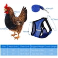 thumbnail image 3 of Arnés de pollo con correa, ajustable, resistente, cómodo, transpirable, arnés para mascotas pequeñas para pato, ganso, gallina, perros pequeños M, 3 of 5