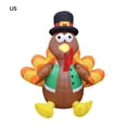 thumbnail image 1 of Pavo relleno de Acción de GraciasAdornos inflables luminosos para patio al aire libre-regulaciones de EE. UU. (Accesorios: ventilador*1+transformador*1 +lámpara*1+enchufe de tierra*4+cordón*2), 1 of 13