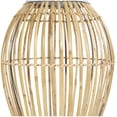 thumbnail image 6 of DecMode 16" Handmade Open Frame Brown Bamboo Vase with Blue Metal Accents, 6 of 16