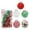 B, variant on Vikakiooze 2023 25pcs Christmas Tree Ornament Pendant Party Supplies Tree Hanging Plastic Ball