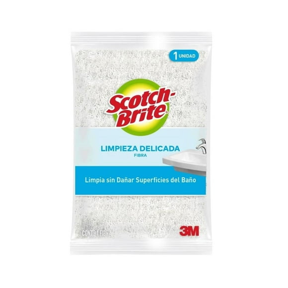 Fibra 3M Scotch-Brite limpieza delicada para baños