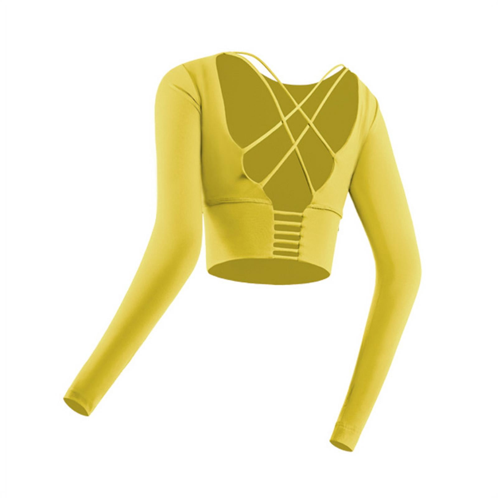 Long Sleeve Backless Workout Top