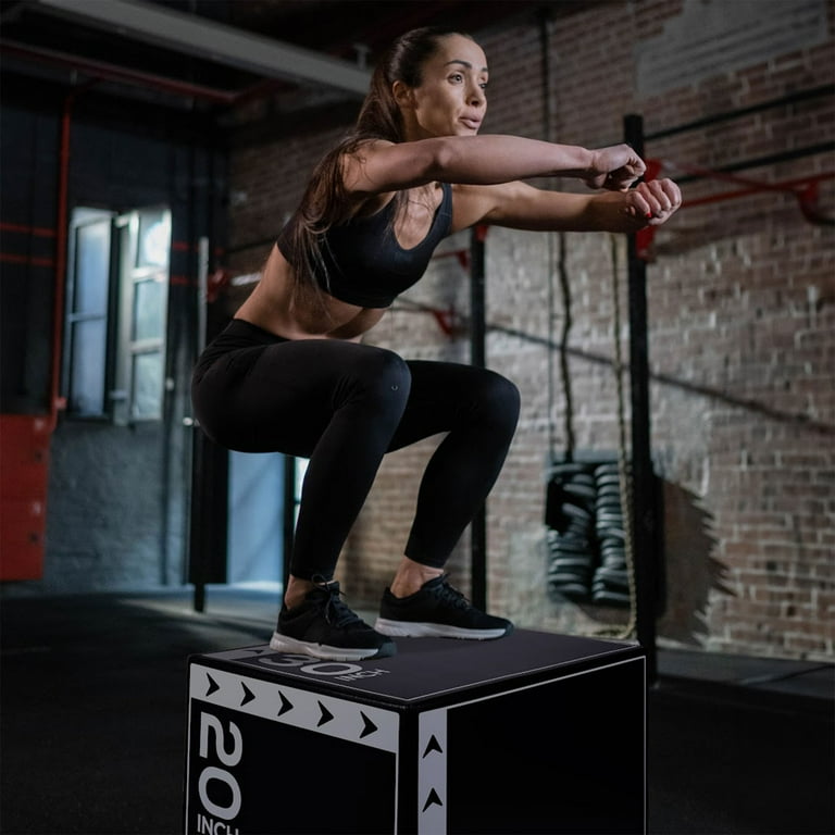 BalanceFrom 16lb 3-in-1 Plyometric Jumping Exercise Box, Foam