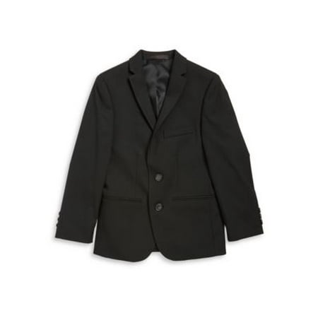 Black Cotton Blazer - 2-Button Blazer